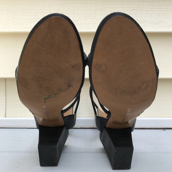 Report Signature Block Heel Sandals - Picture 4 of 7